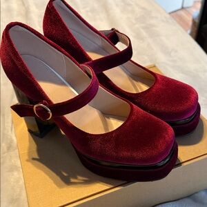 Elegant Velvet Mary Jane Shoes